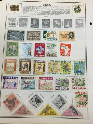 Treasure Coast (tc) Stamps 26,  Pages Of Old Liberia Postage Stamps 760