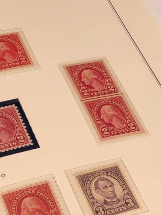 Scott Album Page US Postage Stamp Lot / / / Never Hinged / 1923 - 1926 4