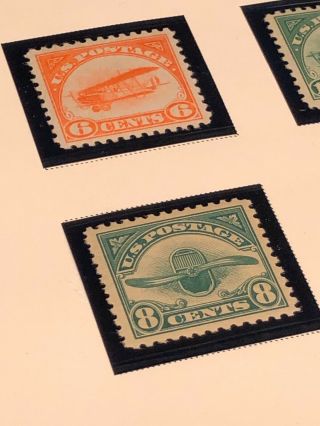 Scott Album Page US Postage Stamp Lot / / / Never Hinged / 1918 - 1928 2