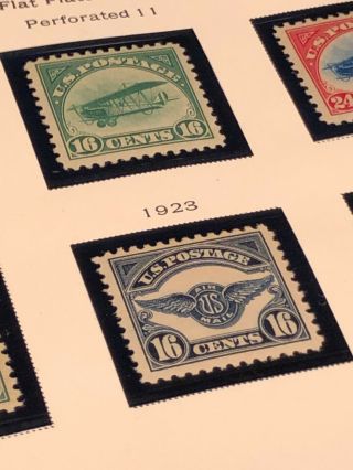 Scott Album Page US Postage Stamp Lot / / / Never Hinged / 1918 - 1928 3