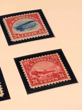 Scott Album Page US Postage Stamp Lot / / / Never Hinged / 1918 - 1928 4