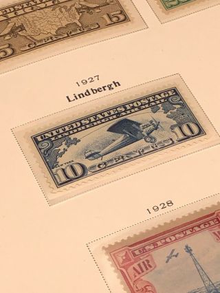 Scott Album Page US Postage Stamp Lot / / / Never Hinged / 1918 - 1928 8