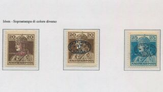 HUNGARY STAMPS 1919 DEBRECZEN ROMANIA OCCUPATION,  FOUR PAGES OF VF 3