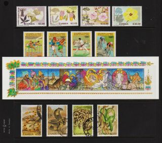 Zambia - Sets From 1991 - 94,  Cat.  $ 34.  05