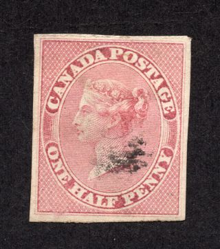 Canada 8 1/2 Penny Rose Queen Victoria Imperforate Pence Issue