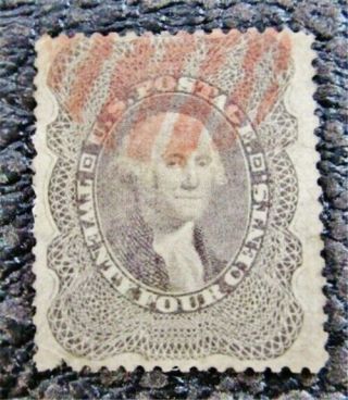 Nystamps Us Stamp 37 $440 Red Cancel