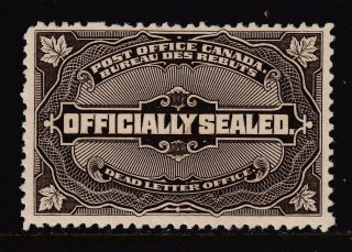 Canada Scott Ox4 F/vf Mh 1913 Officially Stamp Scv $100