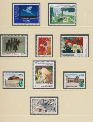 Xb74231 France Art Paintings Fine Lot Luxe Mnh