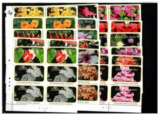 == 4x Cook Islands - Mnh - Flowers