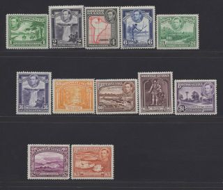 1938 British Guiana Set Complete Mnh/og Sg Cv $133.  00