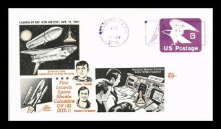 Dr Jim Stamps Us First Launch Space Shuttle Columbia Event Cover