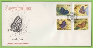Seychelles 1991 Butterflies Set On First Day Cover