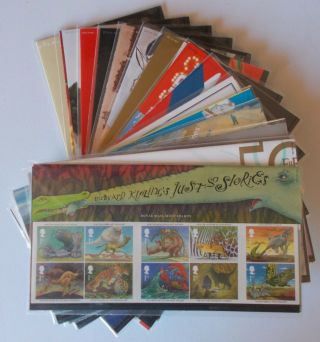 2002 Royal Mail Commemorative Presentation Packs.  Separately & As Year Set.