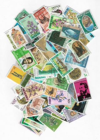 P442/1] 100 Different Malawi Packet