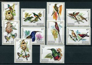 Rwanda,  Sc 1130 - 39,  1983 Rwandan Birds Issue,  Full Set Of 10.  Mnh.  Cv $15.  55