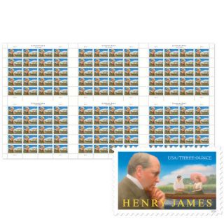 Usps Henry James Press Sheet With Die Cuts