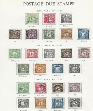 Gb Postage Dues Selection On 4 Pages - 70,  Stamps Mainly Between Sgd1 - 89