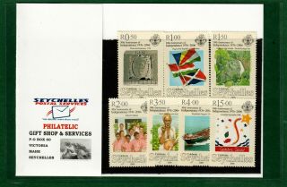 Seychelles Stamps 2006 Mnh Set With Cover Of Seychelles Philatelic Bureau
