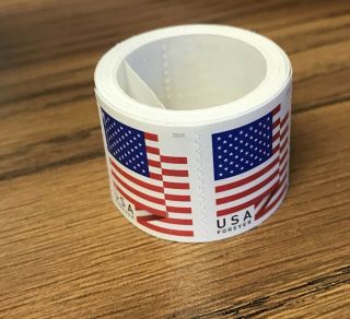 500 (5 Rolls/coils) Usps Forever Stamps 2018 Us Flag First Class Postage