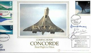 Concorde Final Flight To Filton 26 - 11 - 03 Signed Mike Bannister & One Other