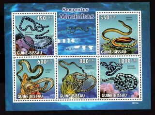 Guine Bissau 2010 Sheet W/ Stamps Mi 4569 - 4573 Mnh Cv=14€