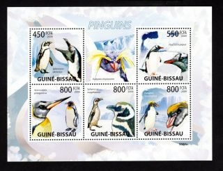 Guine Bissau 2009 Sheet W/ Stamps Mi 4390 - 4394 Mnh Cv=14€