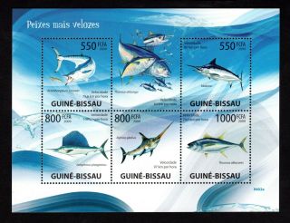 Guine Bissau 2009 Sheet W/ Stamps Mi 4343 - 4347 Mnh Cv=14€