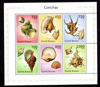 Guine Bissau 2010 Sheet W/ Stamps Mi 5089 - 5094 Mnh Cv=15€