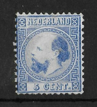 Netherlands 1867 - 1868 Nh 5c Blue Type I Nvph 7ia Cv €750