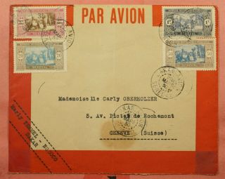 1930 French West Africa Senegal Dakar Airmail To Switzerland