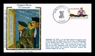 Dr Jim Stamps Us Congress Moves To Lancaster Bicentennial Colorano Silk Cover