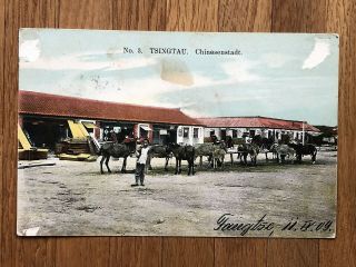 China Old Postcard Tsingtau Chinese City To Germany 1909