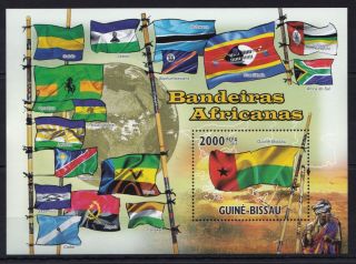 Guinea - Bissau 2010 - African Flags - Namibia Angola Botswana - Stamps Mnh Wm