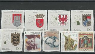 Germany - 1992 - Selection Of 9 Stamps - Um / Mnh