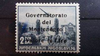 Montenegro,  German Occupation,  Governatorato Del Montenegro Valor In Lire Mh8