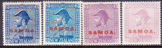 1926 - 27 Western Samoa Sg 167 - 170 Mh Cv £98
