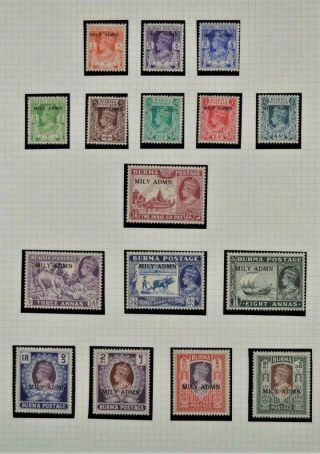 Burma Stamps Selection To On Page (z75)