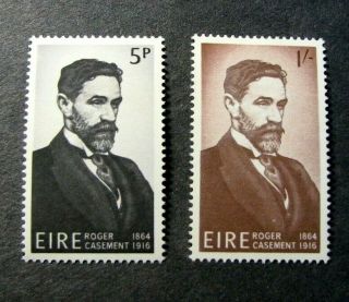 Ireland Stamp Scott 214 - 215 Roger Casement 1966 Mh L275