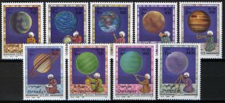 Somalia 1996,  Planets,  Space,  Mi 598 - 606 Set Mnh