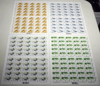 4 Sheets Of 50 Hong Kong Sc 784 - 787 Migratory Birds Stamps Nh