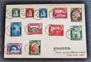 Nystamps British Aden Stamp Early Fdc Paid: $200