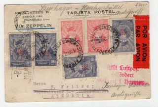 Argentina 1932 Graf Zeppelin Card To Germany