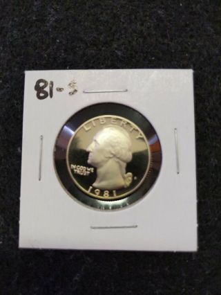 1981 - S Us Proof Quarter,  From Us Proof Set