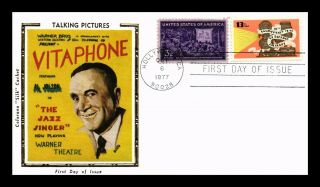 Dr Jim Stamps Us Vitaphone Talking Pictures Combo Colorano Silk Fdc Cover
