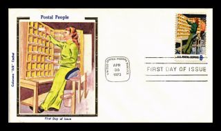 Dr Jim Stamps Us Postal People Colorano Silk First Day Cover