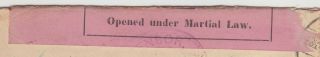 BOER WAR 1901 underpaid CENSOR cover JOHANNESBURG - GERMANY open under martial law 2