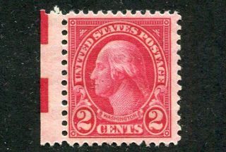 1928 U.  S.  Scott 634a Two Cent Washington Stamp Never Hinged (cv $600)