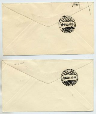 ARGENTINA 1929 VERY FINE AIRMAIL COVERS FROM BUENOS AIRES TO CHILE 2