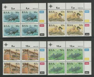 1989 South Africa Identification Of Coelacanth Stamp Set