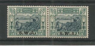 S.  W.  A 1938 George 6th Voortrekker Centenary 1/2d Pair Sg,  105 M/mint Lot 1684b